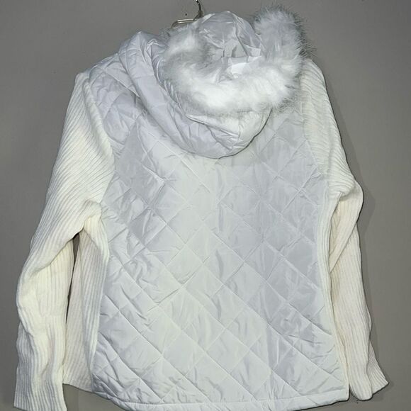 Jade & Ivory Quilted Hooded Jacket L - Picture 4 of 8